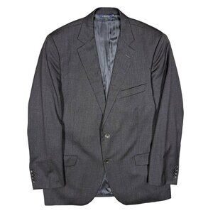 Brooks Brothers Makers Blazer Fitzgerald Estrato Italy Wool Made in USA Grey 42R